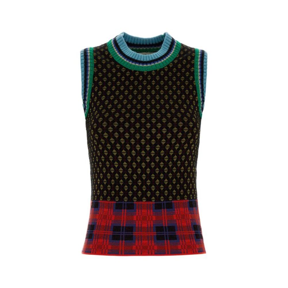 Dries Van Noten Women Embroidered Wool Blend Temi Vest